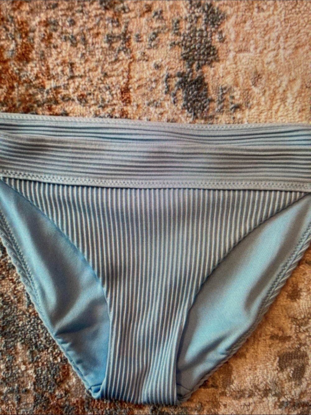 Hollister Light Blue Swim Top with Logo